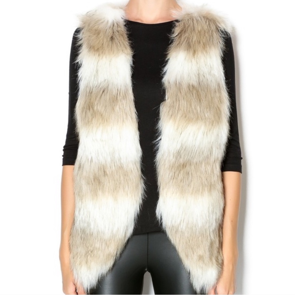 Skies Are Blue Faux Fur Vest